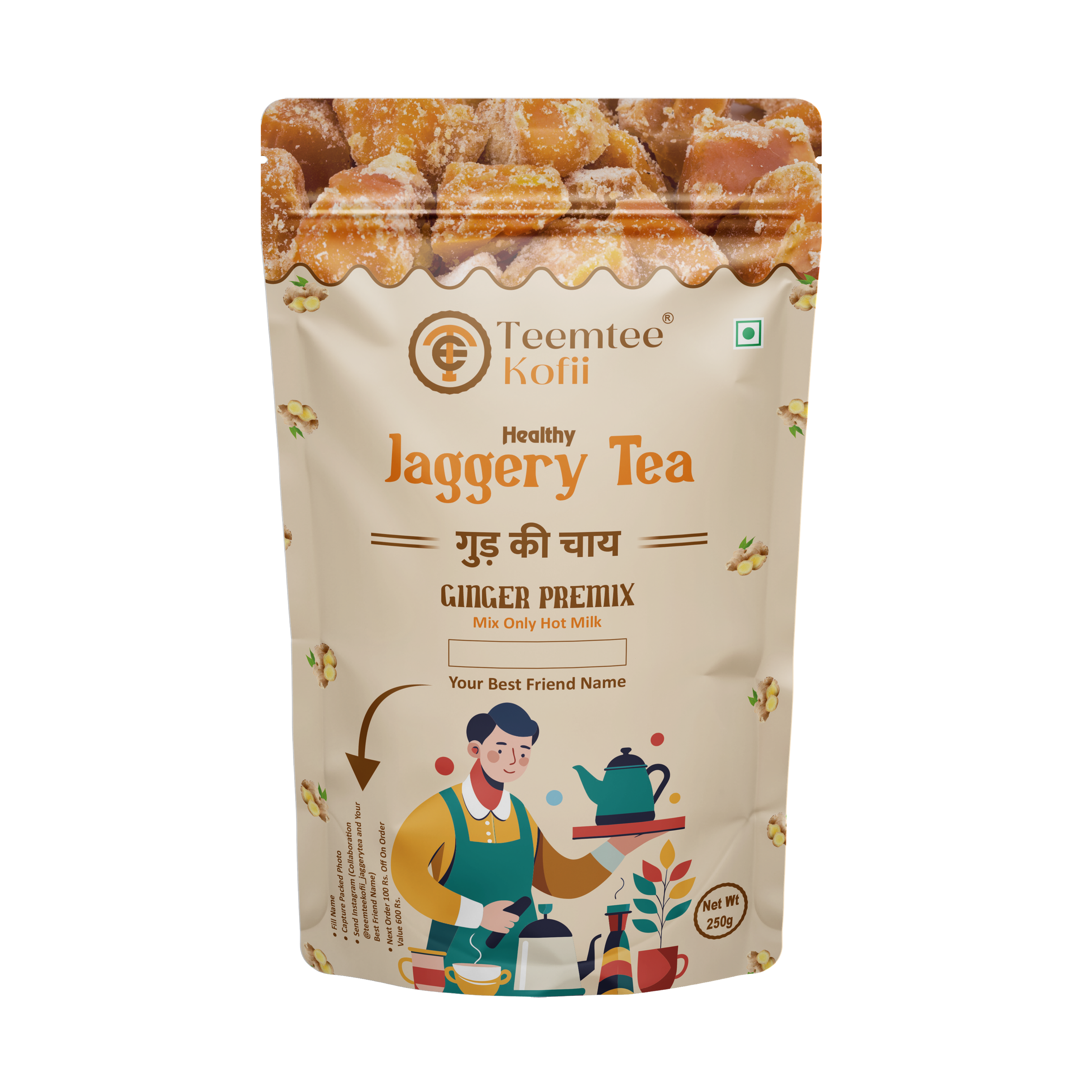 Jaggery Ginger Tea Premix